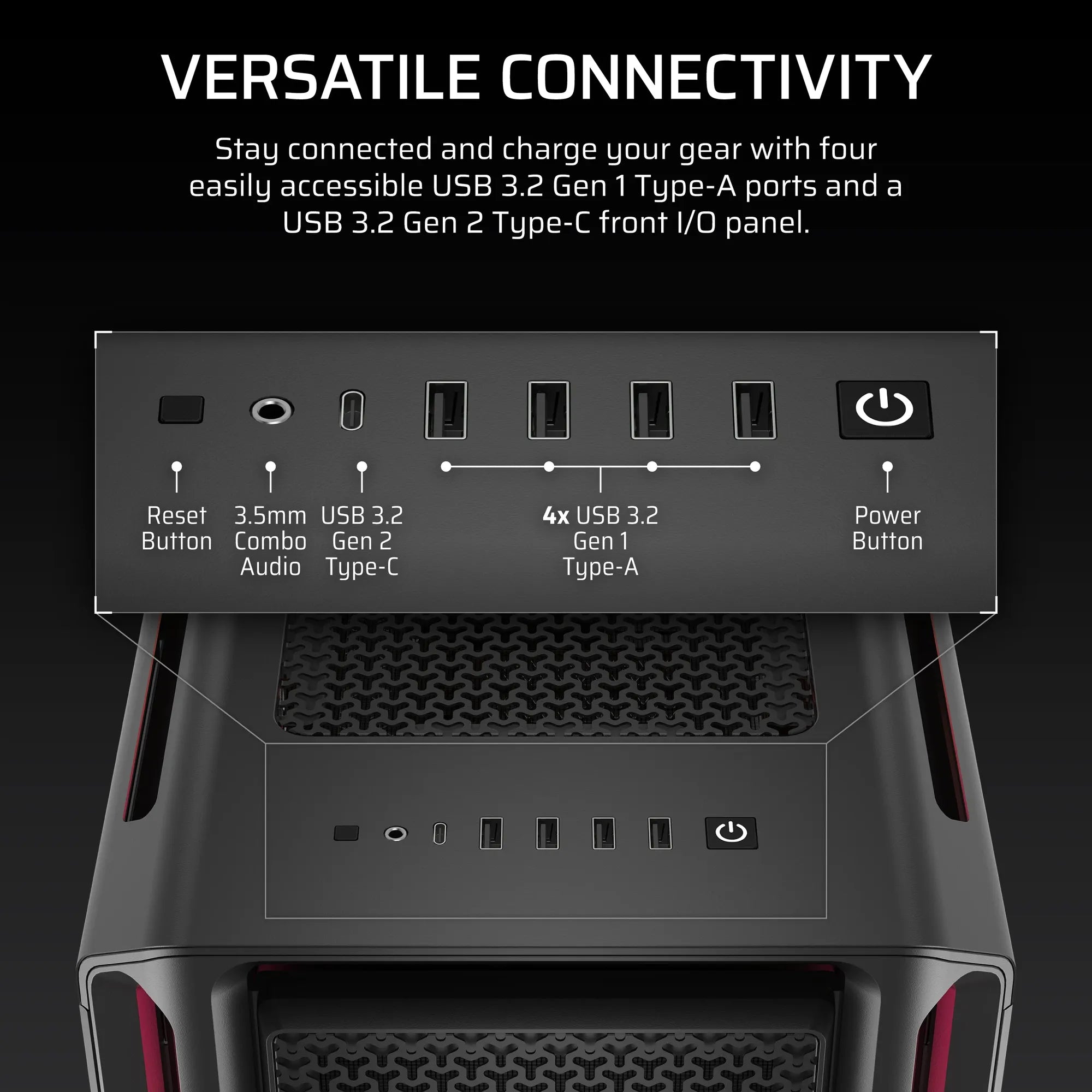 Corsair iCUE LINK 5000T LX RGB Mid-Tower PC Case; Black - image 5