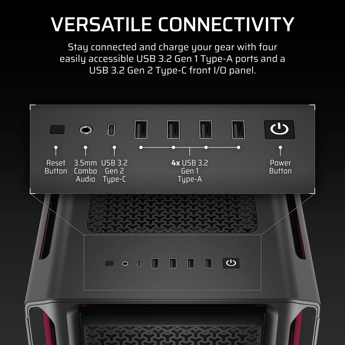 Corsair iCUE LINK 5000T LX RGB Mid-Tower PC Case; Black - image 5