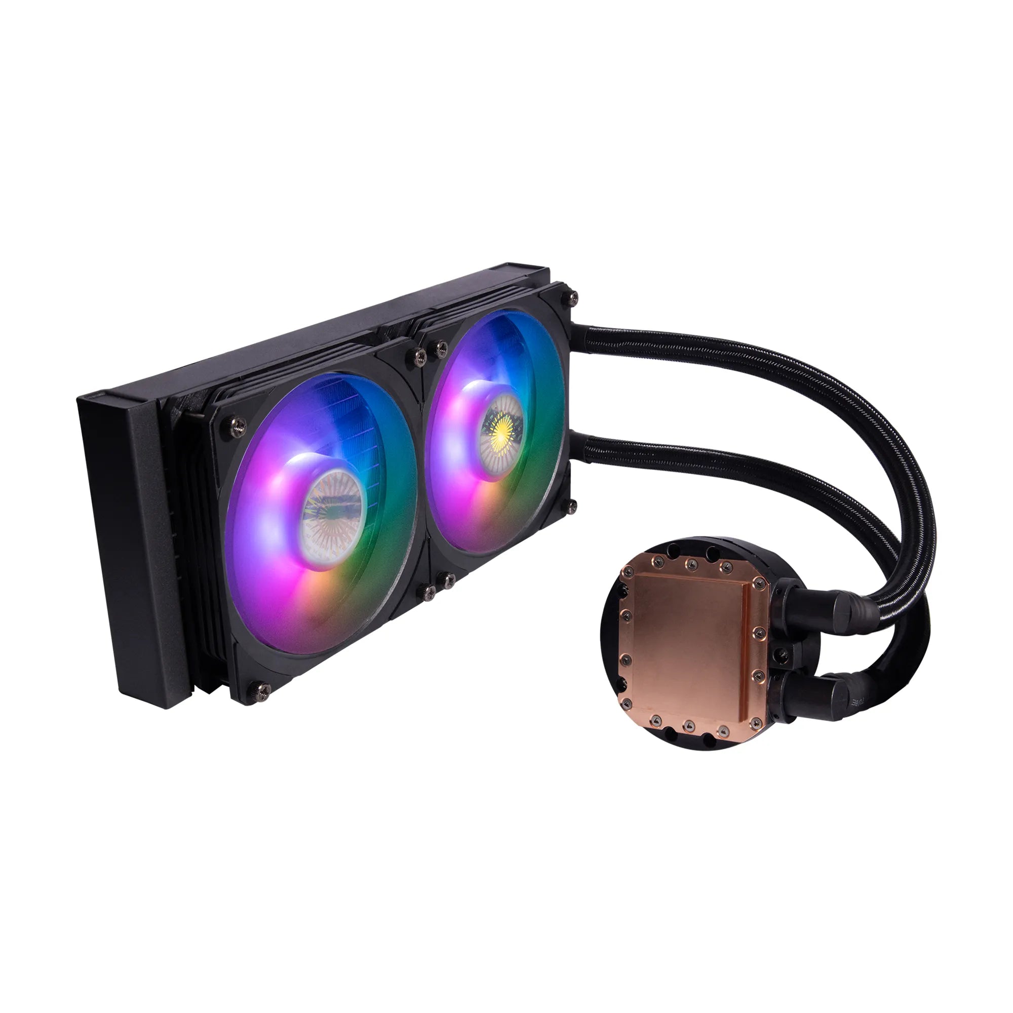 Cooler Master MasterLiquid PL240 Flux White Edition -supports LGA 1700;1150;1151;1155; 1156; 1366;2011.2066; AMD AM4; AM3;TR4 - image 3