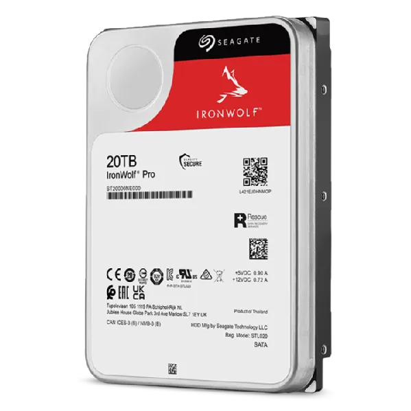 Seagate Ironwolf Pro ST2000NT001 20TB 3.5'' HDD NAS Drives 7200 RPM; SATA 6GB/s Interface; 256MB Cache;550TB/Year; Unlimited Bay - image 5