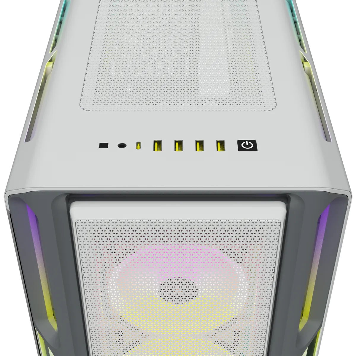5000T RGB White Tempered Glass Mid-Tower; 2x 3.5'' |  4x 2.5'' Drive Bays; Up to 360mm Radiator compatible; 4x 120mm fan incl - image 4