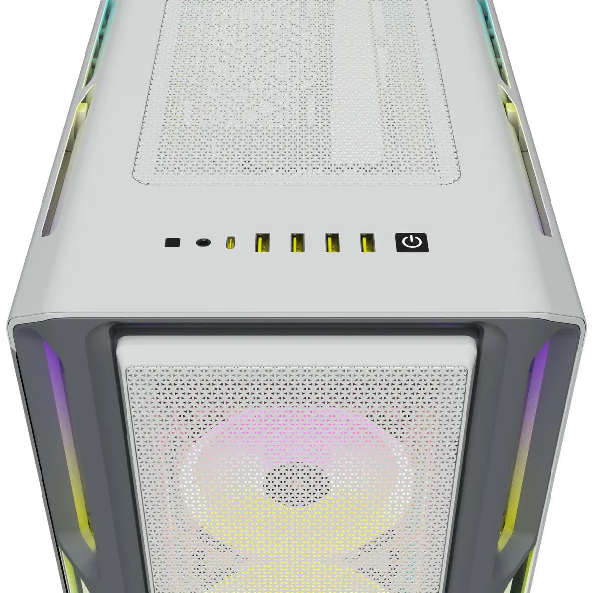 5000T RGB White Tempered Glass Mid-Tower; 2x 3.5'' |  4x 2.5'' Drive Bays; Up to 360mm Radiator compatible; 4x 120mm fan incl - image 3