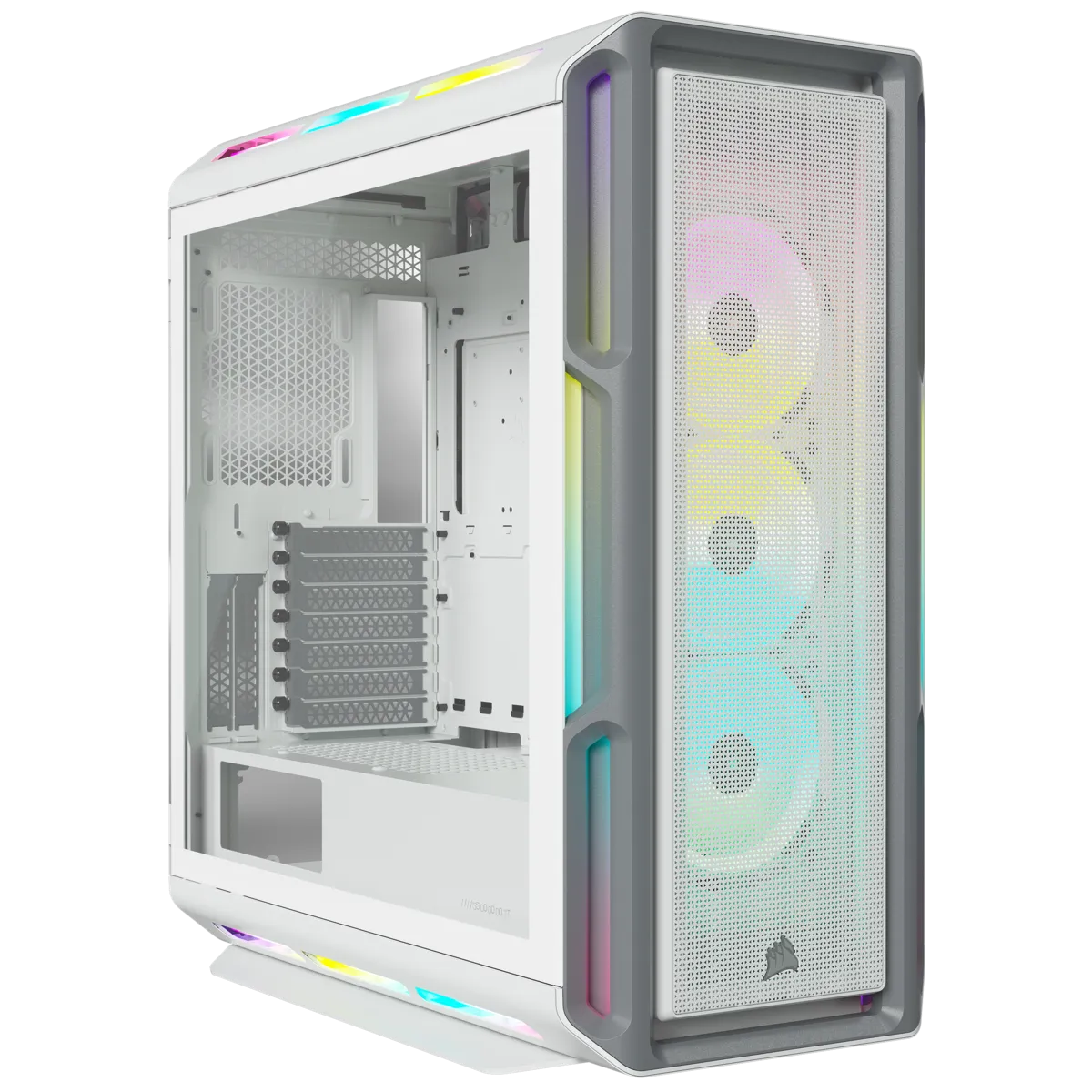 5000T RGB White Tempered Glass Mid-Tower; 2x 3.5'' |  4x 2.5'' Drive Bays; Up to 360mm Radiator compatible; 4x 120mm fan incl - image 16