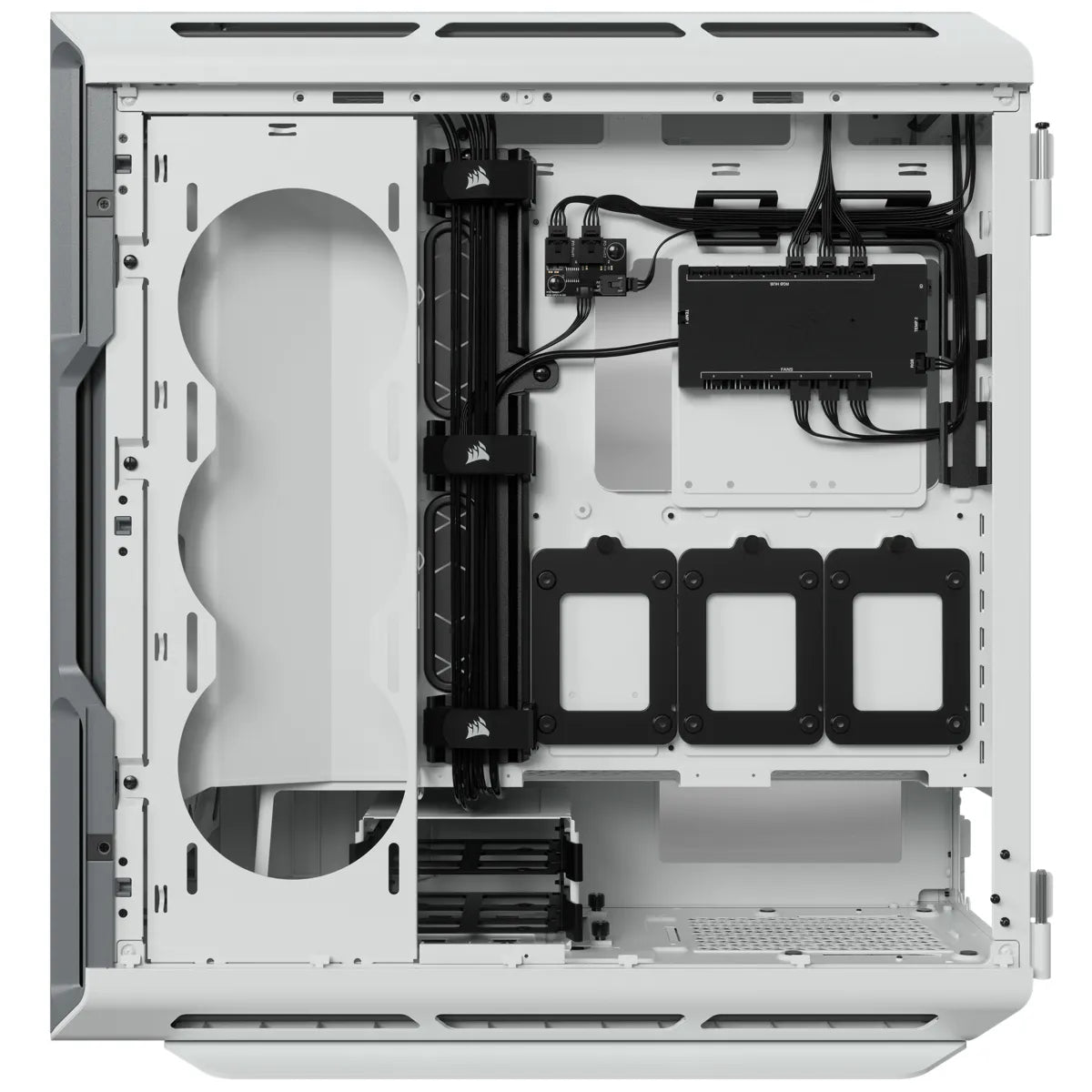 5000T RGB White Tempered Glass Mid-Tower; 2x 3.5'' |  4x 2.5'' Drive Bays; Up to 360mm Radiator compatible; 4x 120mm fan incl - image 25