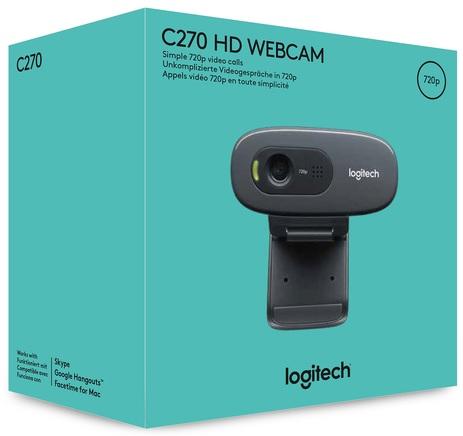WEBCAM + MIC C270 DARK GREY
