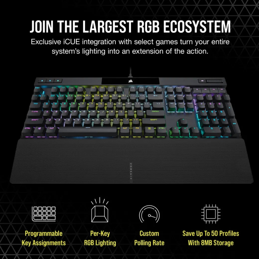 Corsair K70 RGB PRO Mechanical Gaming Keyboard - CHERRY MX SPEED Silver Keyswitches - Black - image 15