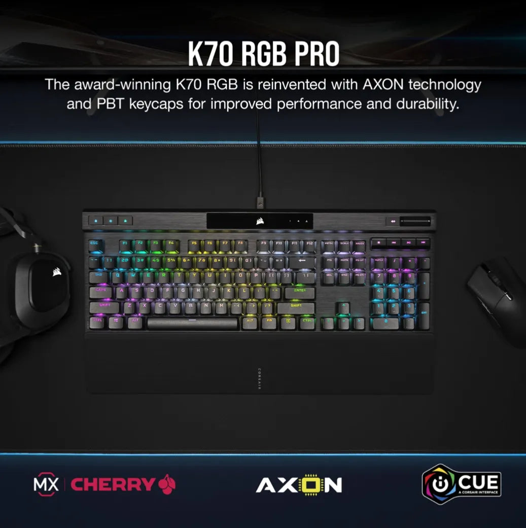 Corsair K70 RGB PRO Mechanical Gaming Keyboard - CHERRY MX SPEED Silver Keyswitches - Black - image 23