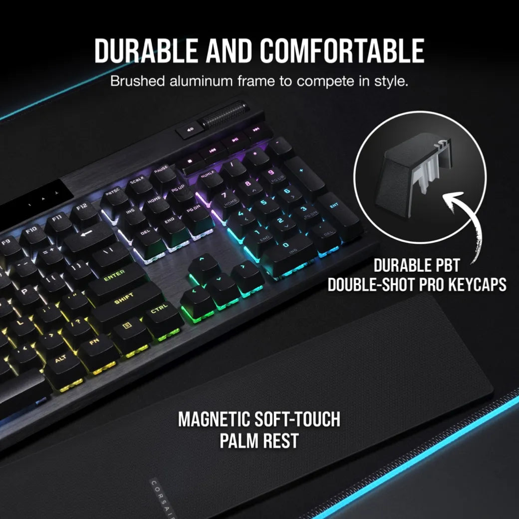 Corsair K70 RGB PRO Mechanical Gaming Keyboard - CHERRY MX SPEED Silver Keyswitches - Black - image 37