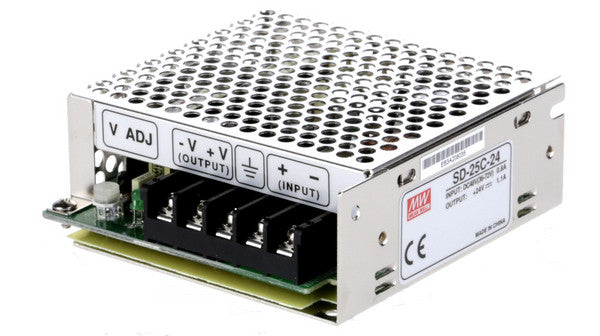 Mean Well - 25W Single Output DC - DC Converter - 24VDC