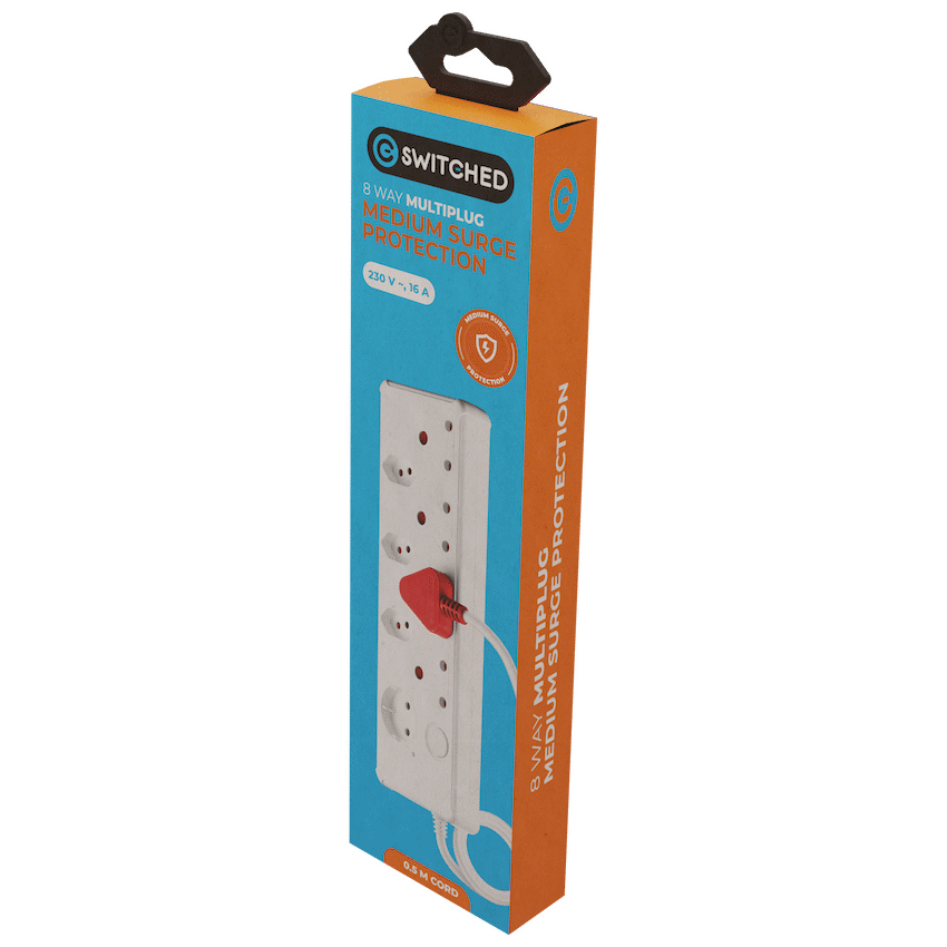 Switched Medium Surge 8-Way Multiplug 0.5m - image 9
