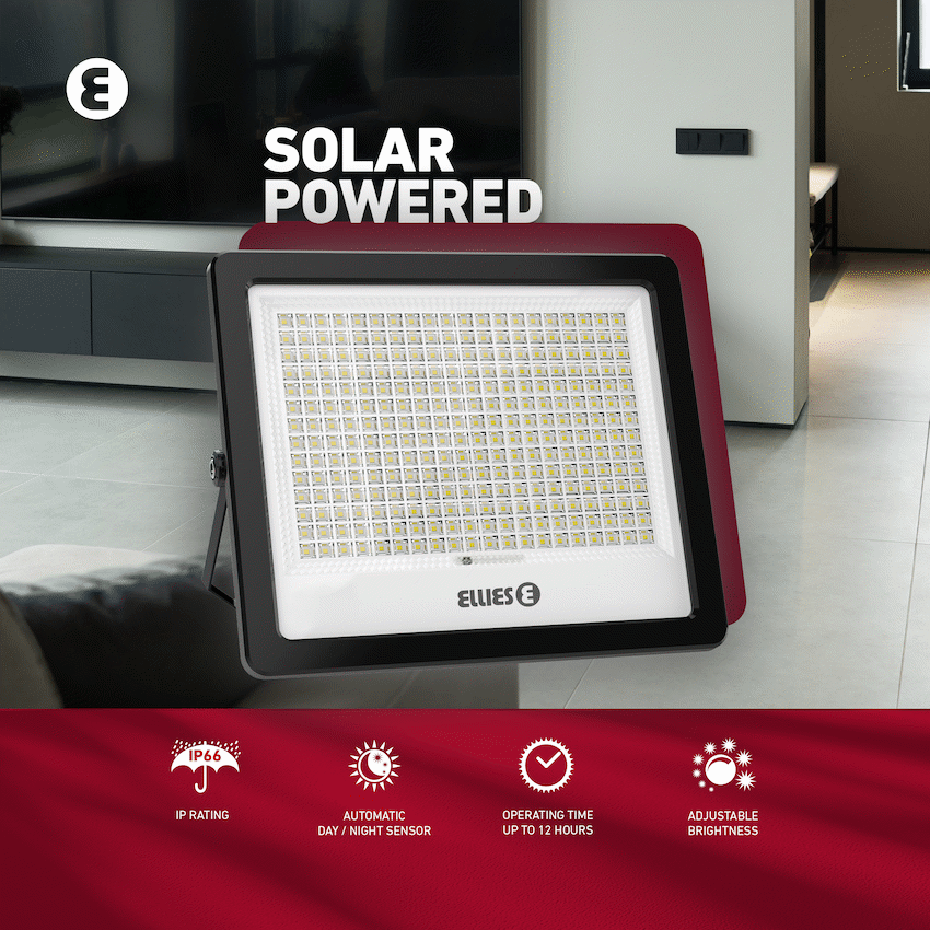 Ellies Nebula Series 300W Solar Flood Light  with 3CCT -BK - image 9