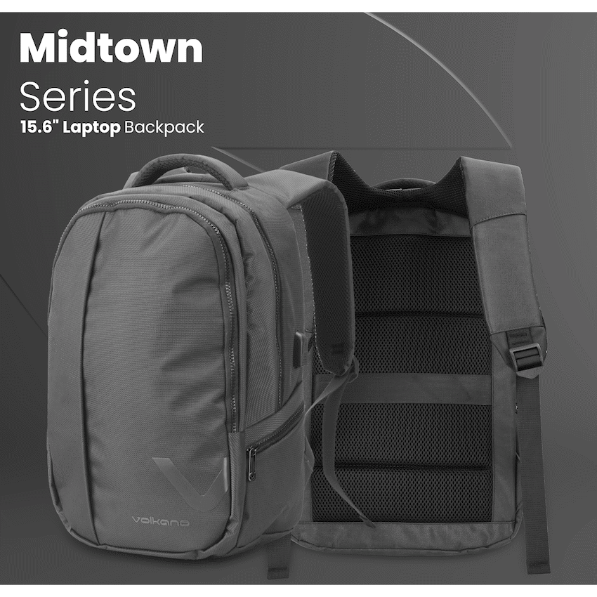 Volkano Midtown 15.6" Laptop Backpack - Black - image 9
