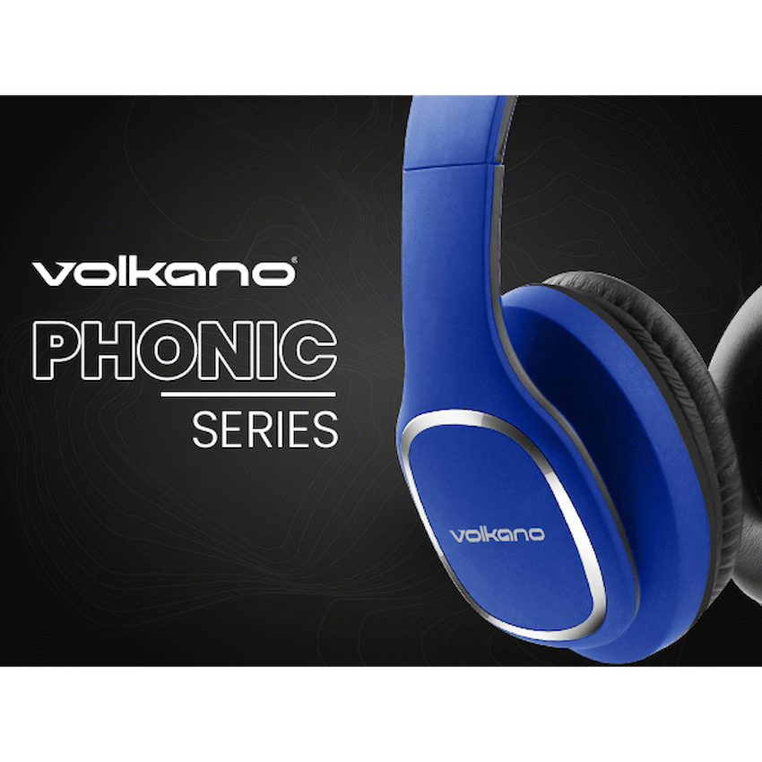 Volkano Phonic Series Bluetooth Full Size Headphones - Blue - image 9