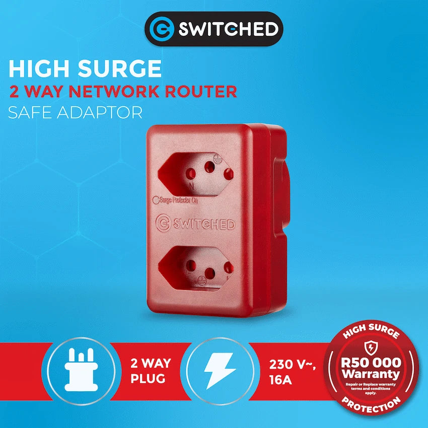 Switched High Surge 2-Way Network Router Safe Adaptor - image 9