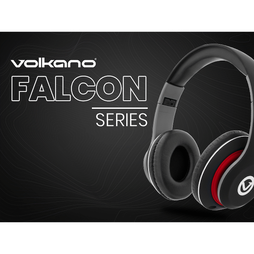 Volkano Falcon Headphones with Microphone - Black - image 9