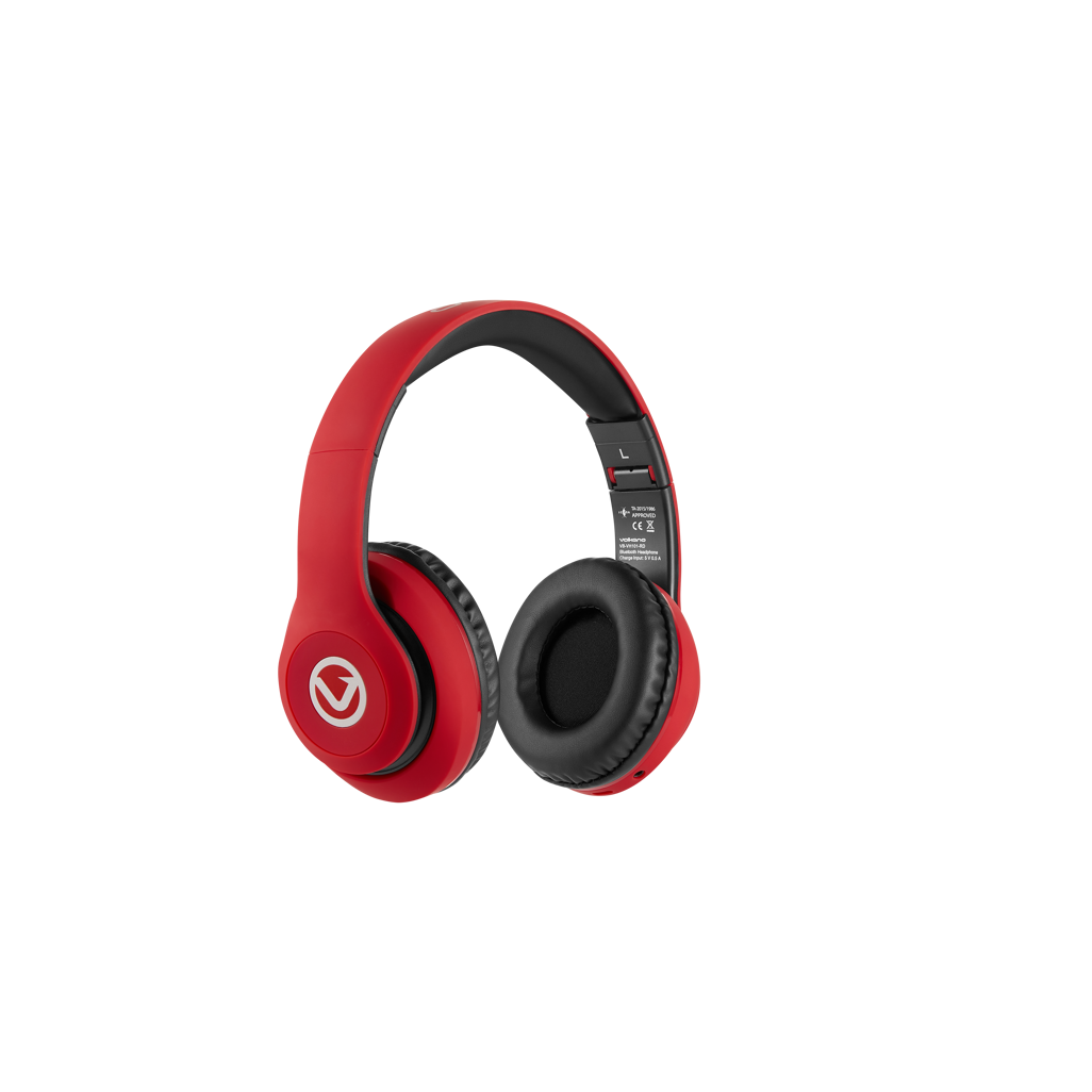 Volkano Impulse Series Bluetooth Headphones - Red
