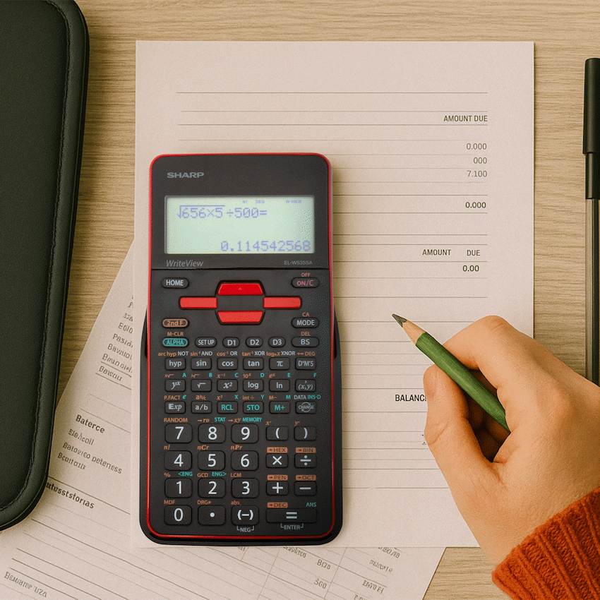 Sharp EL535 Scientific Calculator - 422 Functions- Red - image 9