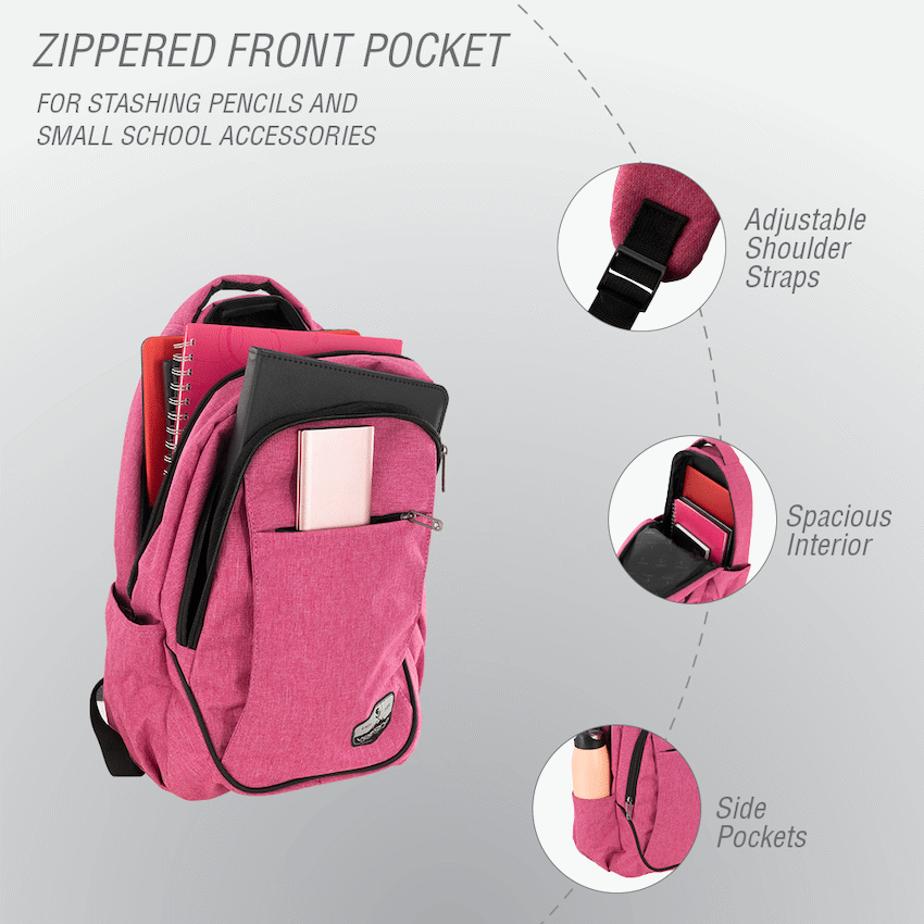 Volkano Victory Backpack - Pink Mel - image 9