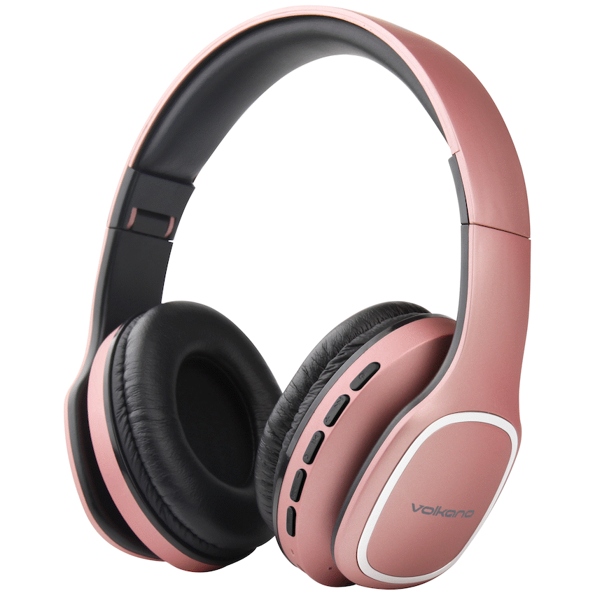 Volkano Phonic Series Bluetooth Full-Size Headphones - Rose Gold - image 9