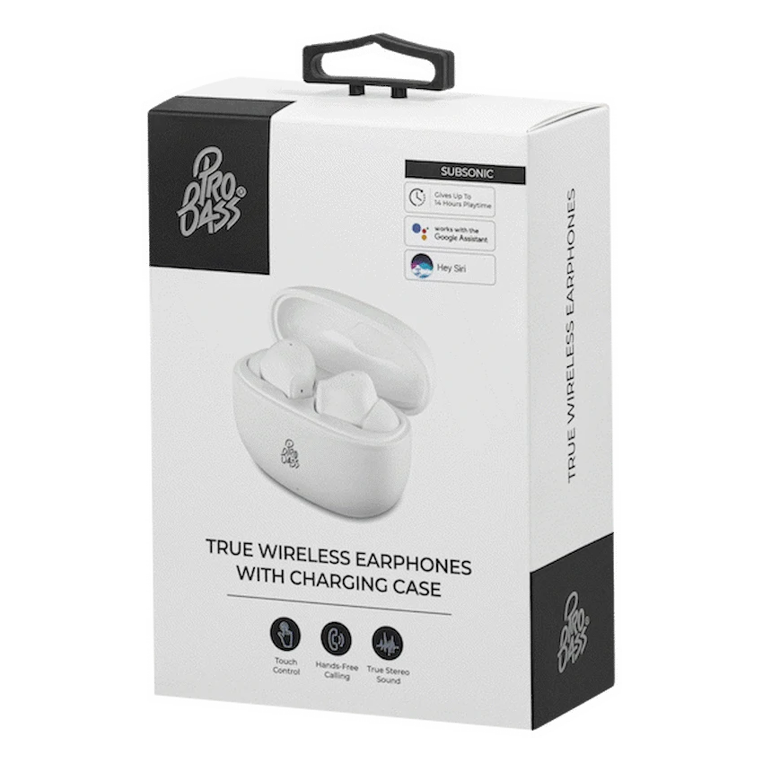 Pro Bass SubSonic TWS Earphone - White - image 9
