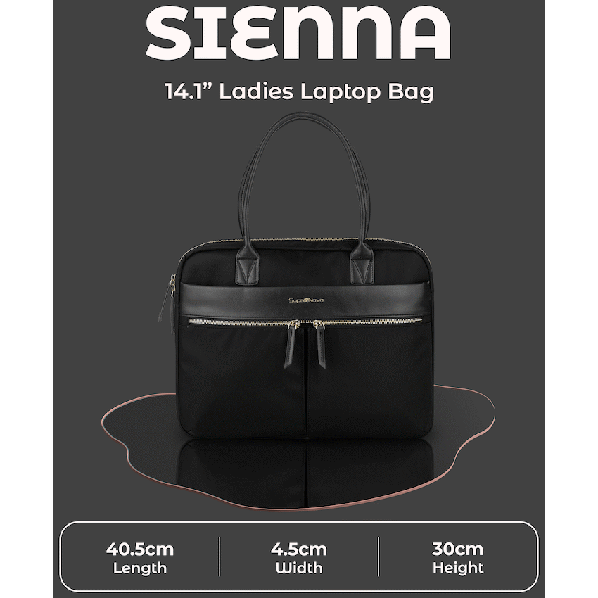 SupaNova Sienna  14.1' Ladies Laptop Bag - Black - image 9