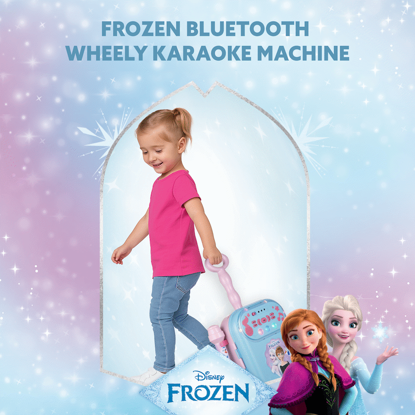 Disney Frozen Bluetooth Wheely Karaoke Machine - image 9