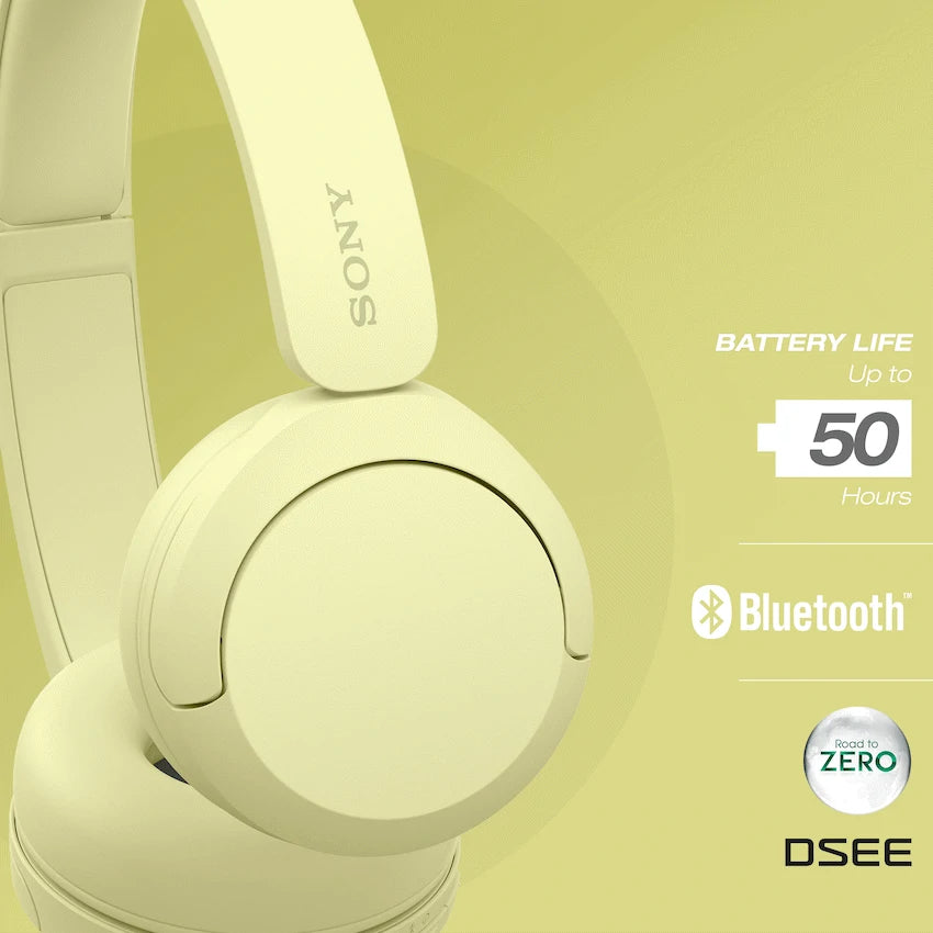 Sony WH-CH520 (Yellow) Bluetooth On-Ear Headphones - image 9