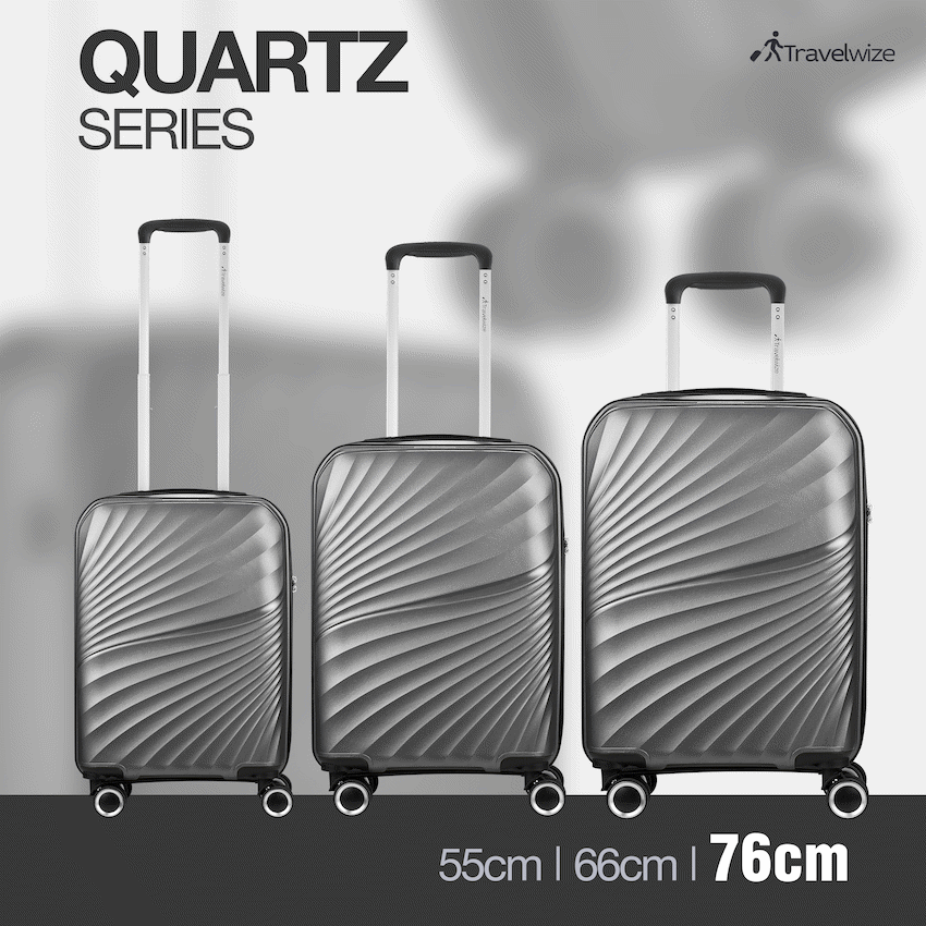 Travelwize Quartz PP 76cm 4-Wheel Spinner Luggage - Silver - image 9