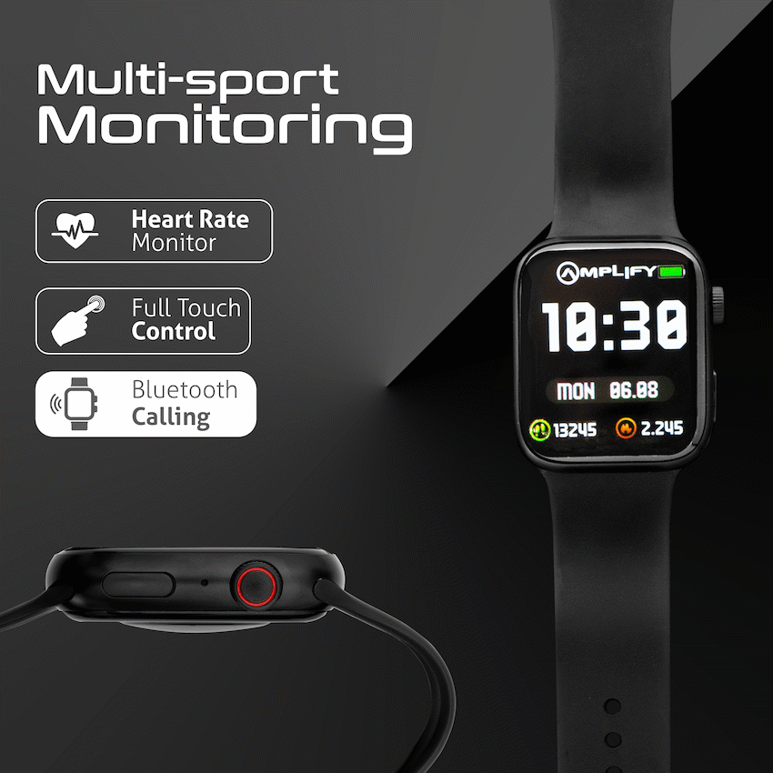 Amplify Challenge Series Square Smartwatch - Black - image 9