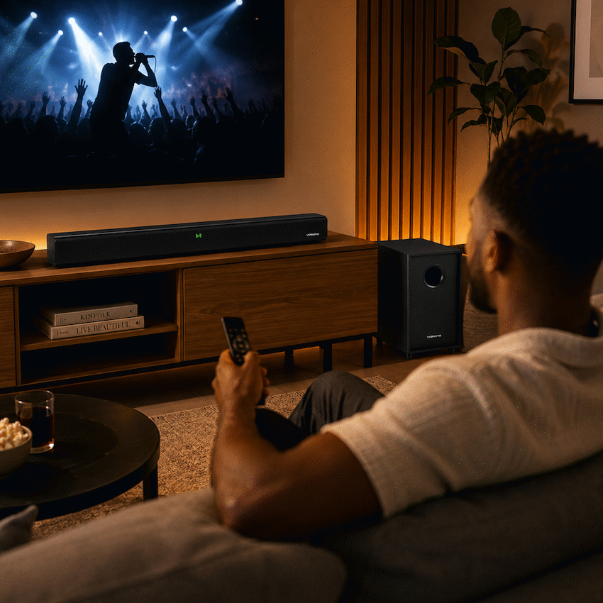 Volkano Cascade 50w Soundbar + Wired Subwoofer - Black - image 9