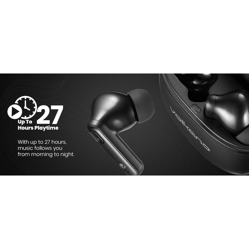 Volkano Pulse Series True Wireless Earphones with Charging Case - Black - image 9