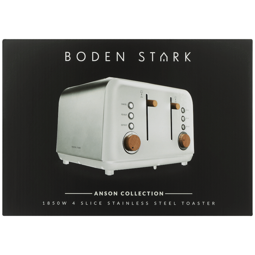 Boden Stark Anson Collection 4 Slice SS Toaster White - image 9