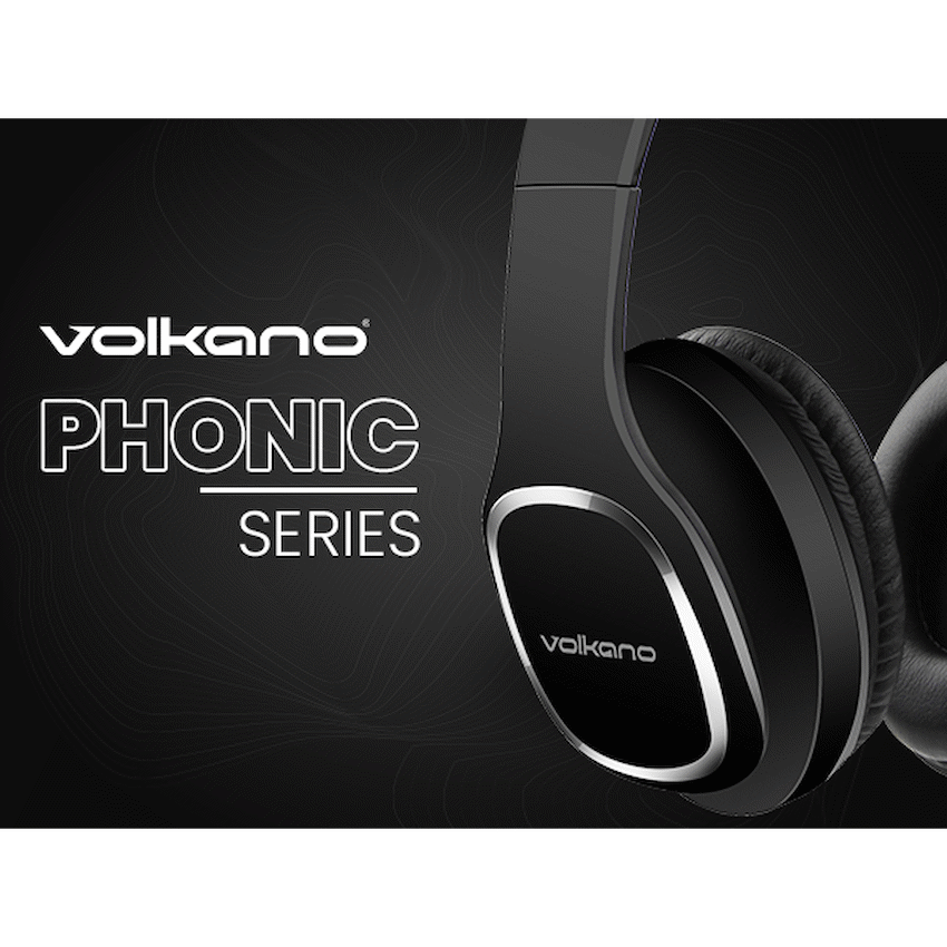 Volkano Phonic Series Bluetooth Full Size Headphones - Black - image 9
