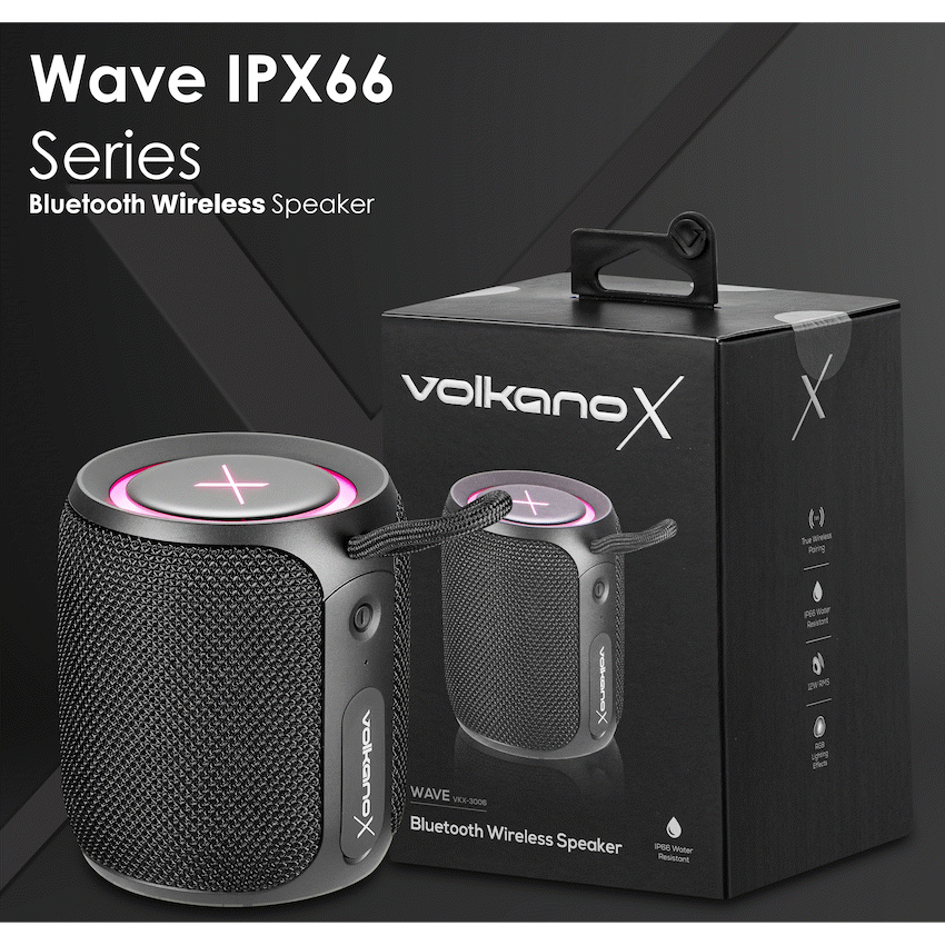 Volkano X Wave IPX66 Bluetooth Speaker - Black - image 9