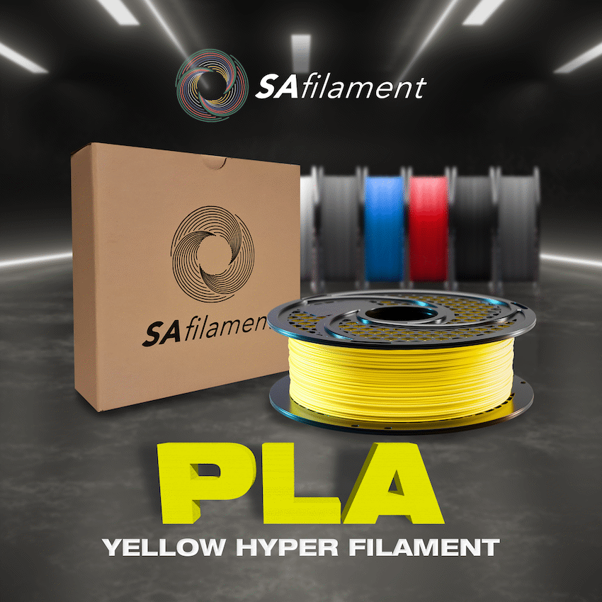 SA Filament PLA Hyper Filament 1kg - Yellow - image 9