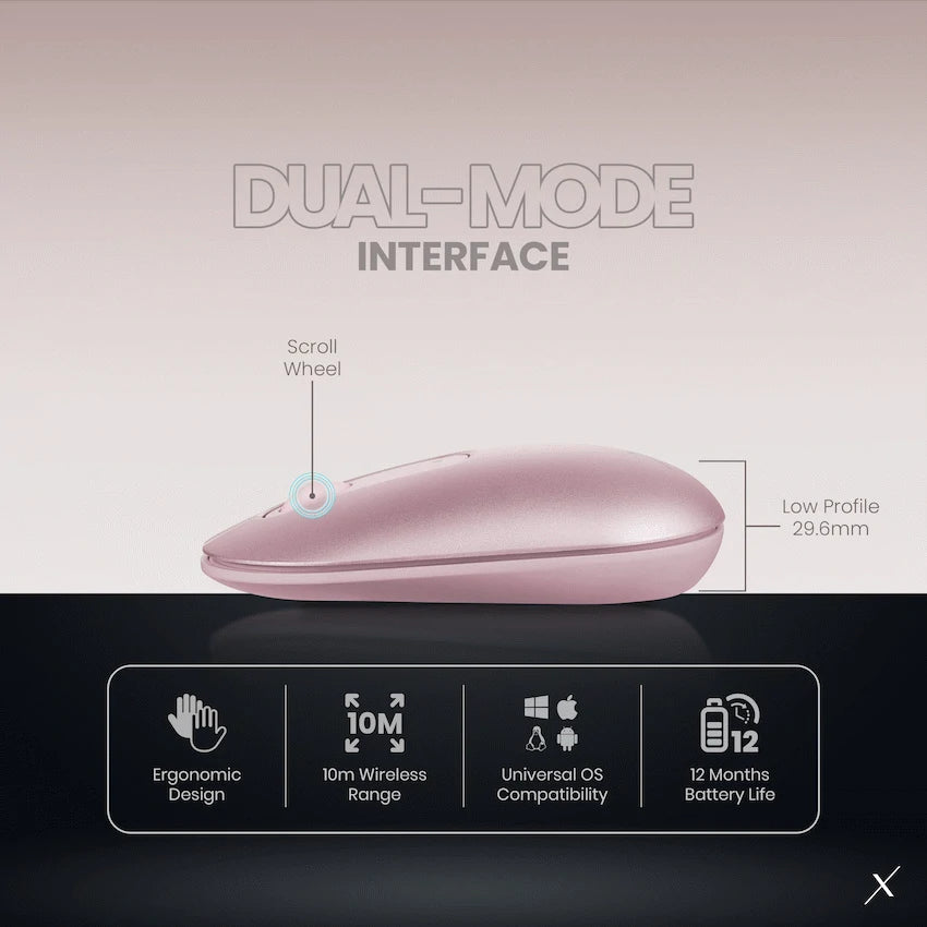 VolkanoX Lava Bluetooth Wireless Mouse - Rose - image 9