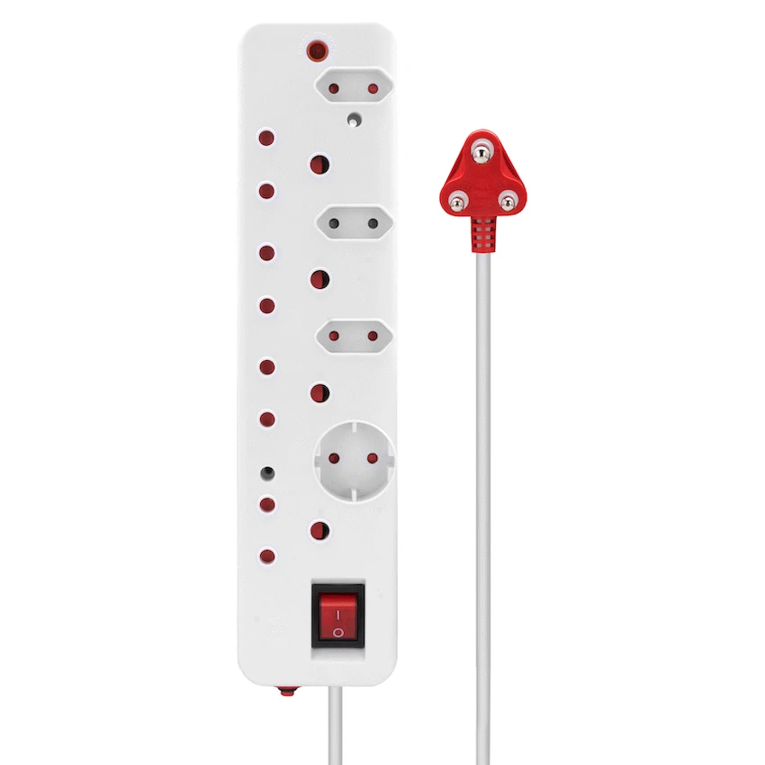 Ellies 8-Way Surge Multiplug 0.5m - WT - image 9
