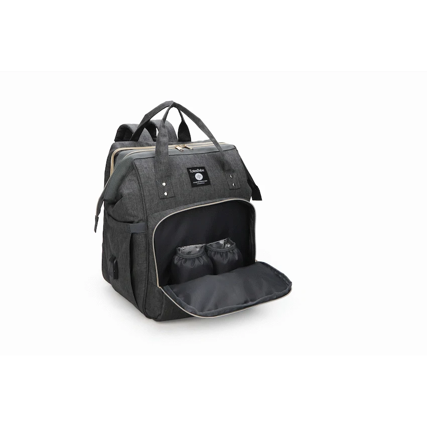 Totes Babe Alma Convertible Diaper Backpack - Dark Grey - image 9
