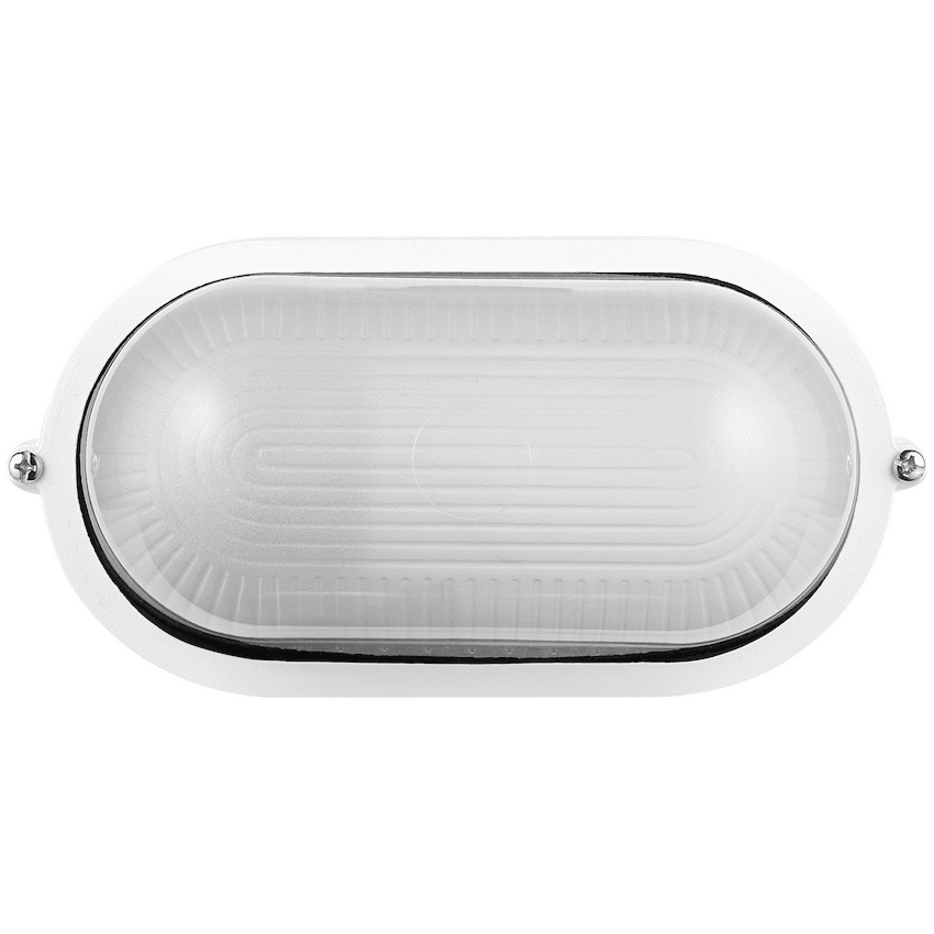 Ellies Illume Series - AC Oval Bulkhead - Aluminium + Glass - E27 Base - WT - image 9