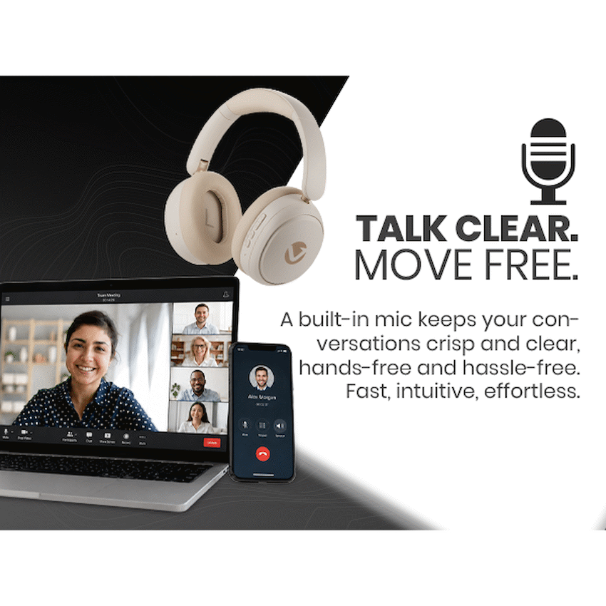 Volkano Lexi Bluetooth Headphone with ANC - Nude - image 9