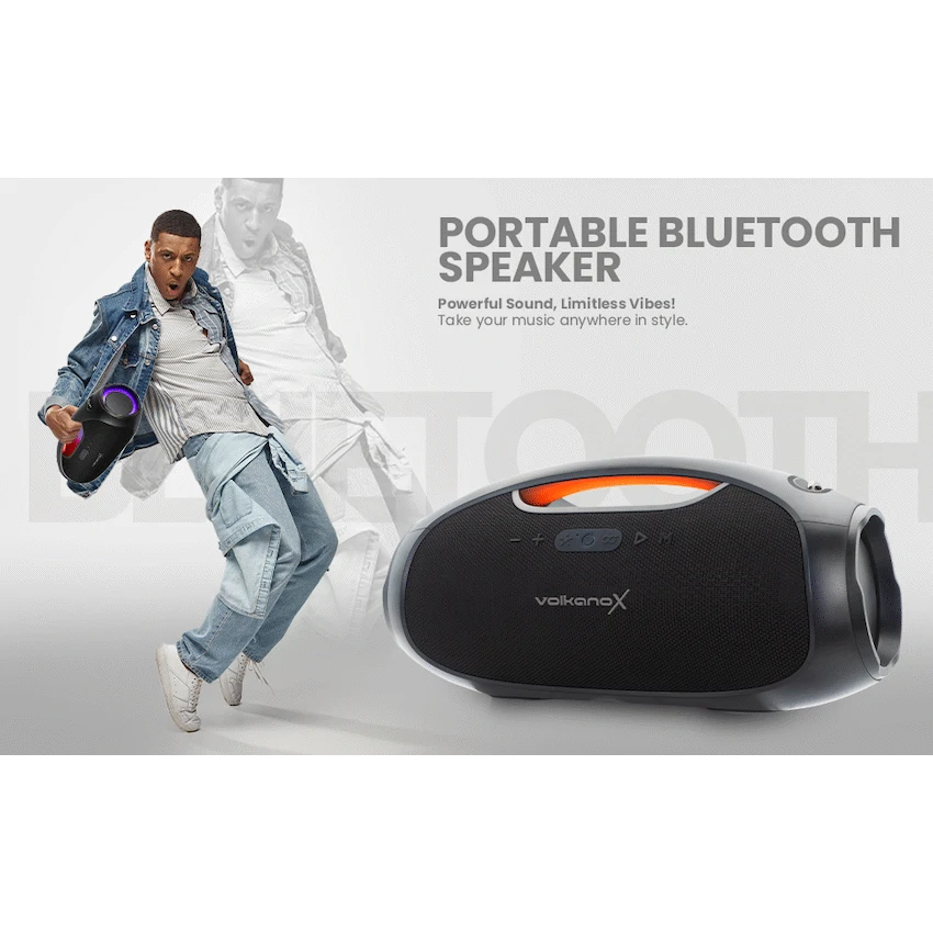 VolkanoX VXS400 Portable Bluetooth Speaker - Black - image 9