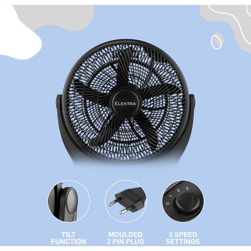 Elektra 45cm Box Fan - Black - image 9
