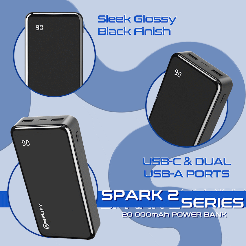 Amplify Spark 2 Series 20 000 mAh Power Bank - Black - image 9