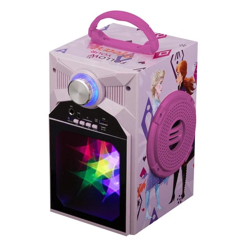 Disney Frozen Classic LED Stars Karaoke Machine with Microphone - image 9