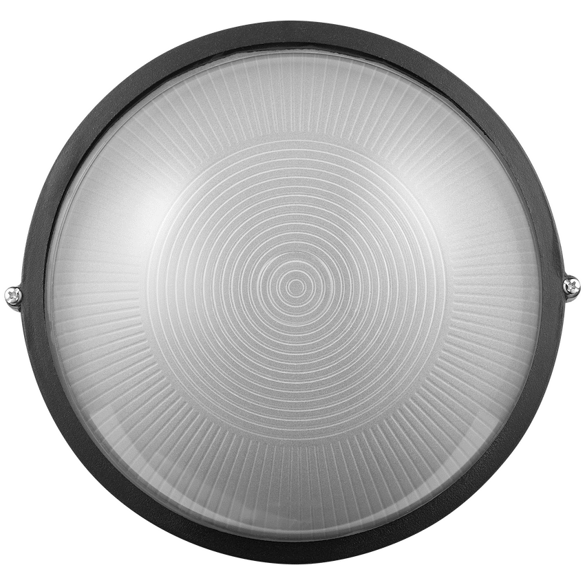 Ellies Illume Series - AC Round Bulkhead - Aluminium + Glass - E27 Base -BK - image 9
