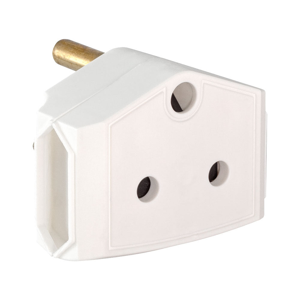 1X 15A SA AND 2X 10A EURO SIDE BY SIDE ADAPTER