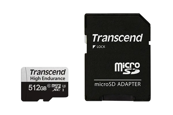 TRANSCEND 350V 512GB HIGH ENDURANCE MICRO SD UHS-I  U3 CLASS10 - READ 100 MB/S - WRITE 60MB/S - WITH SD ADPTOR - image 6
