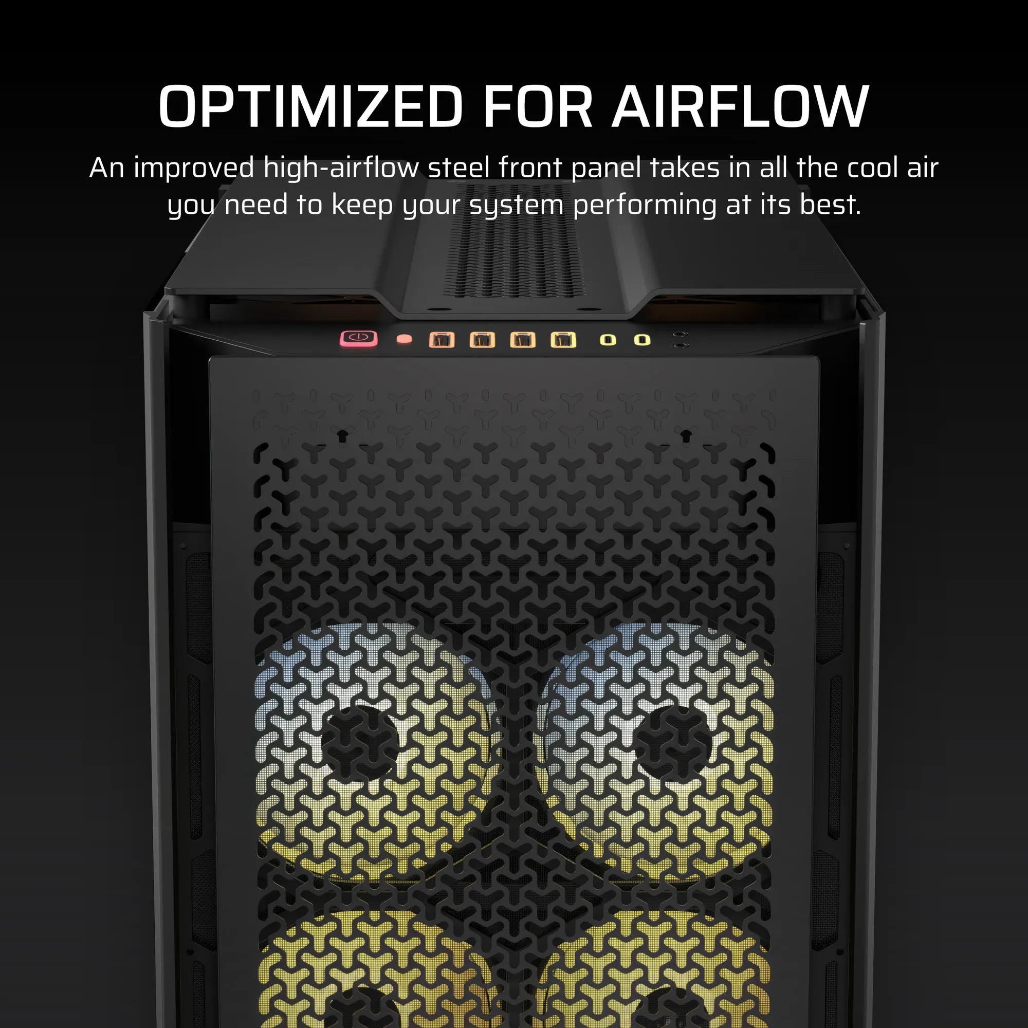 iCUE LINK 9000D AIRFLOW Tempered Glass Super-Tower; Supports  18x 120mm fans - Black - image 10