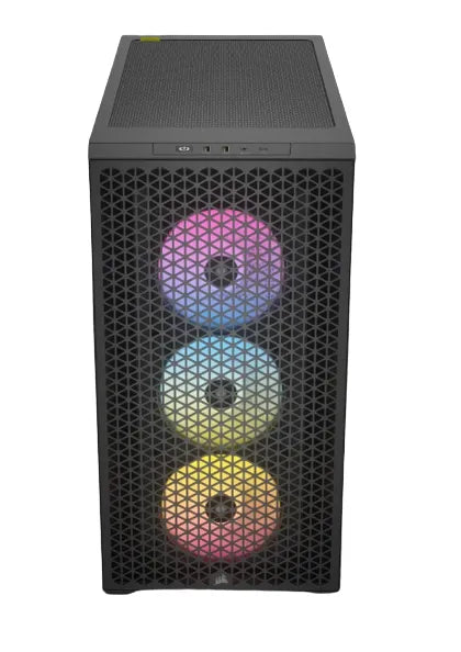 3000D RGB AIRFLOW Black Mid-Tower PC Case; 2x 3.5'' |  2x 2.5'' Drive Bays; Up to 360mm Radiator compatible; 3x 120mm fan incl - image 13