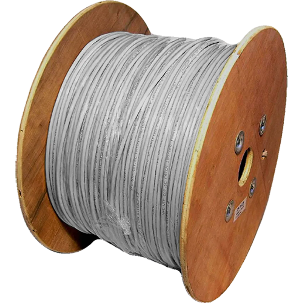 RCT CATTEX 500M CAT5E SOLID CALE DRUM - GREY/BLACK
